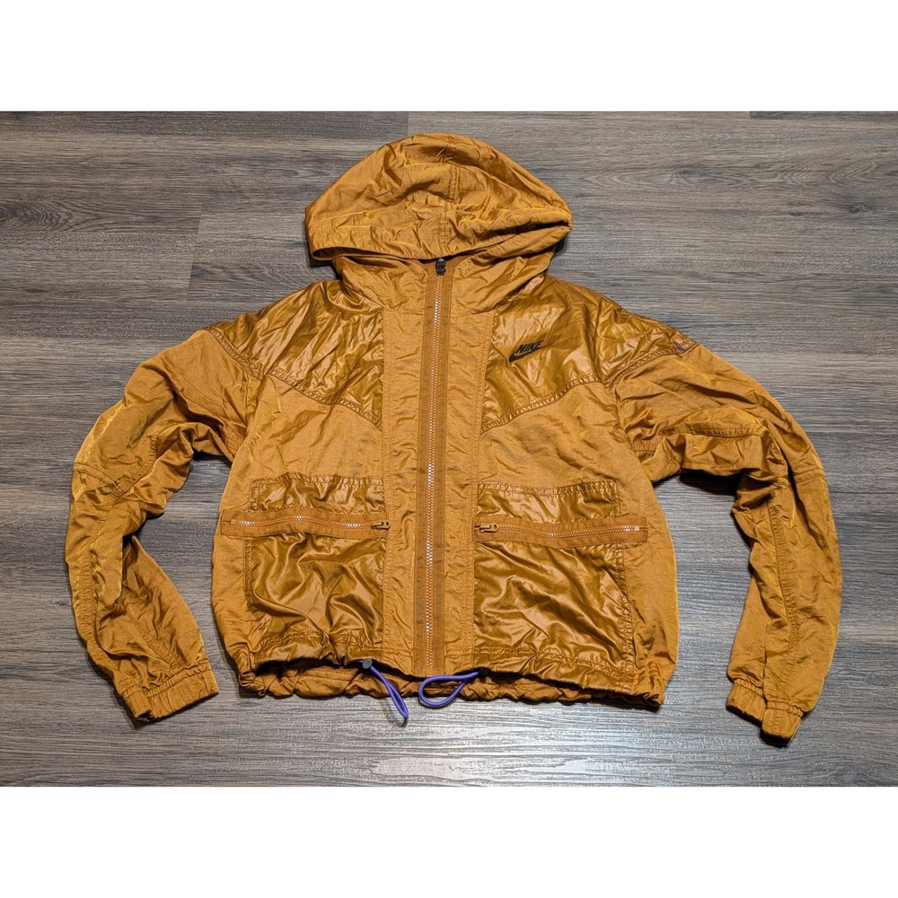 Nike Sportswear Windrunner Hooded Jacket Women's XS Golden Ochre  Full‎ Zip